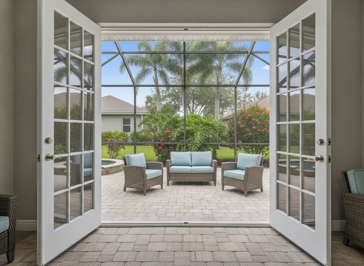 French-style impact patio door