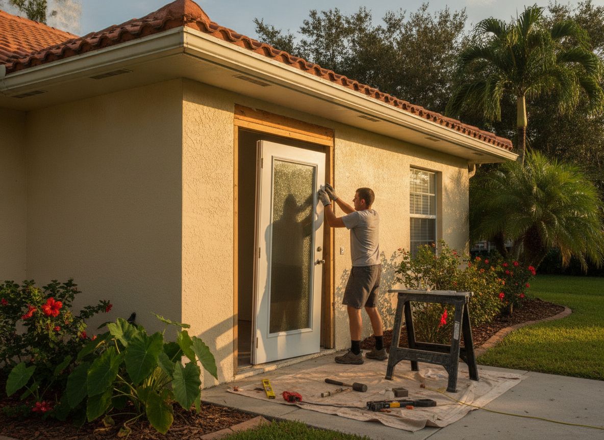 Installing an entry door frame