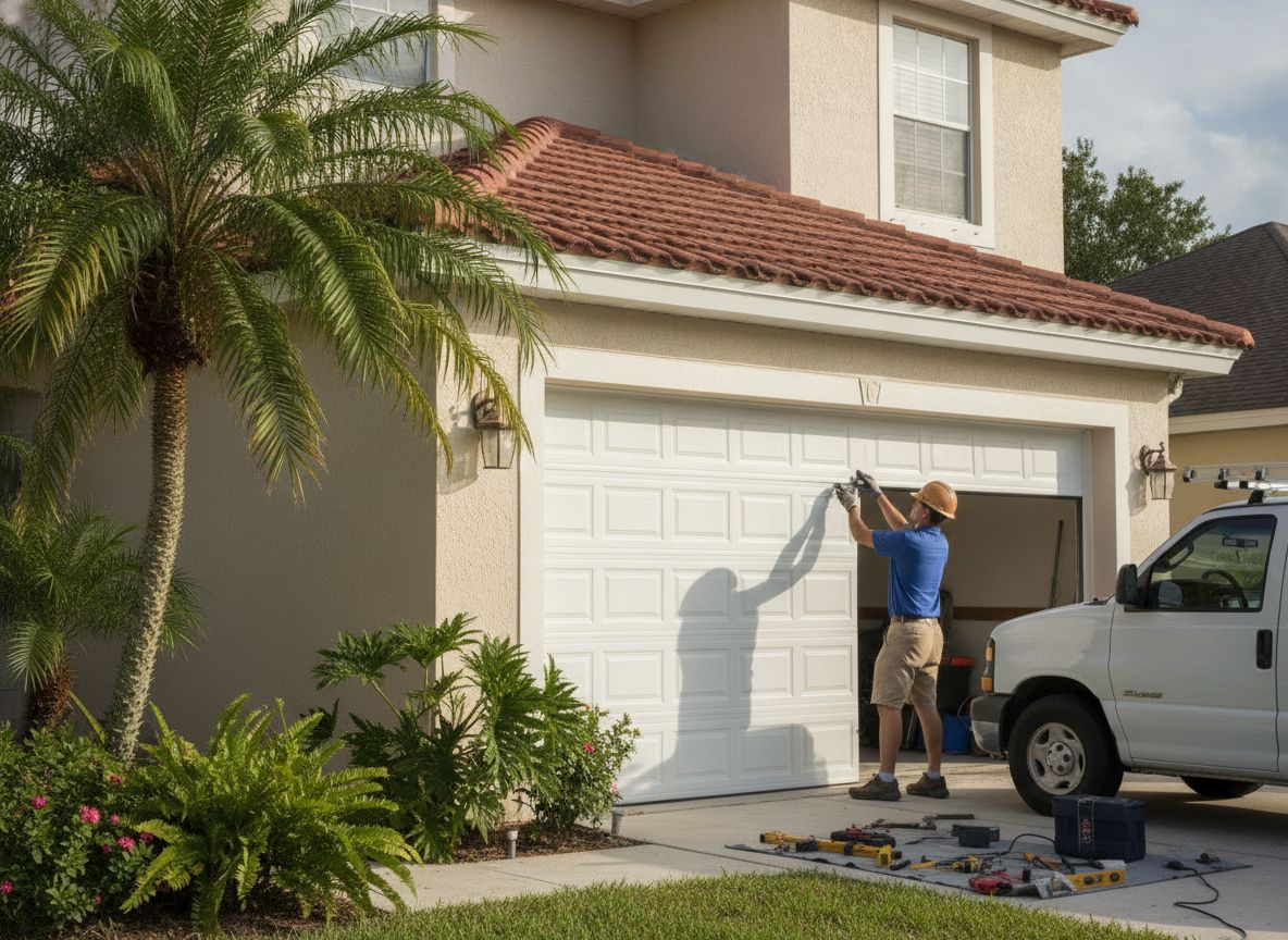 Installing garage door panels