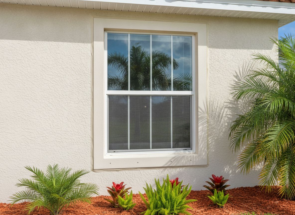 Single-hung impact window installation
